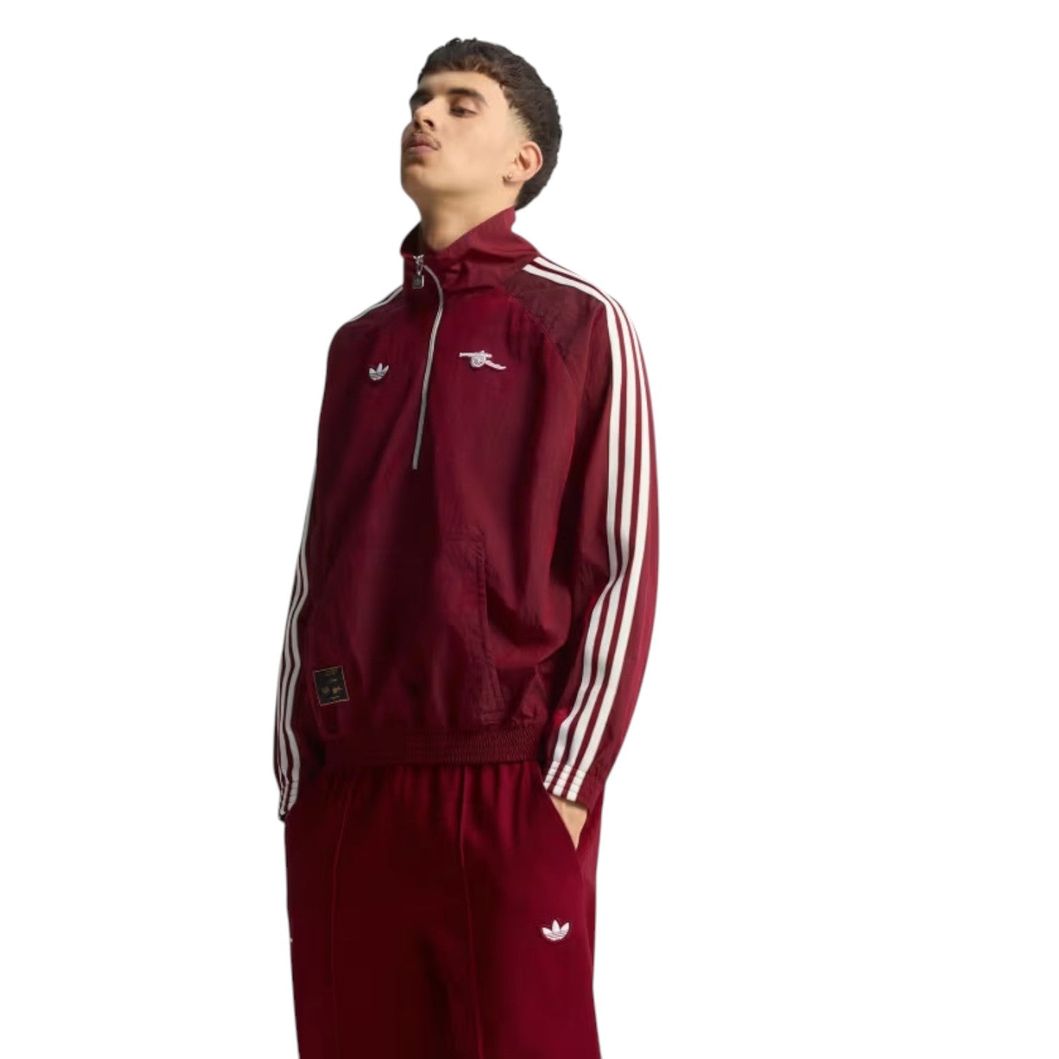adidas Arsenal Terrace Icon Half-Zip Jacket 'Team Coll Burgundy'  JM9399