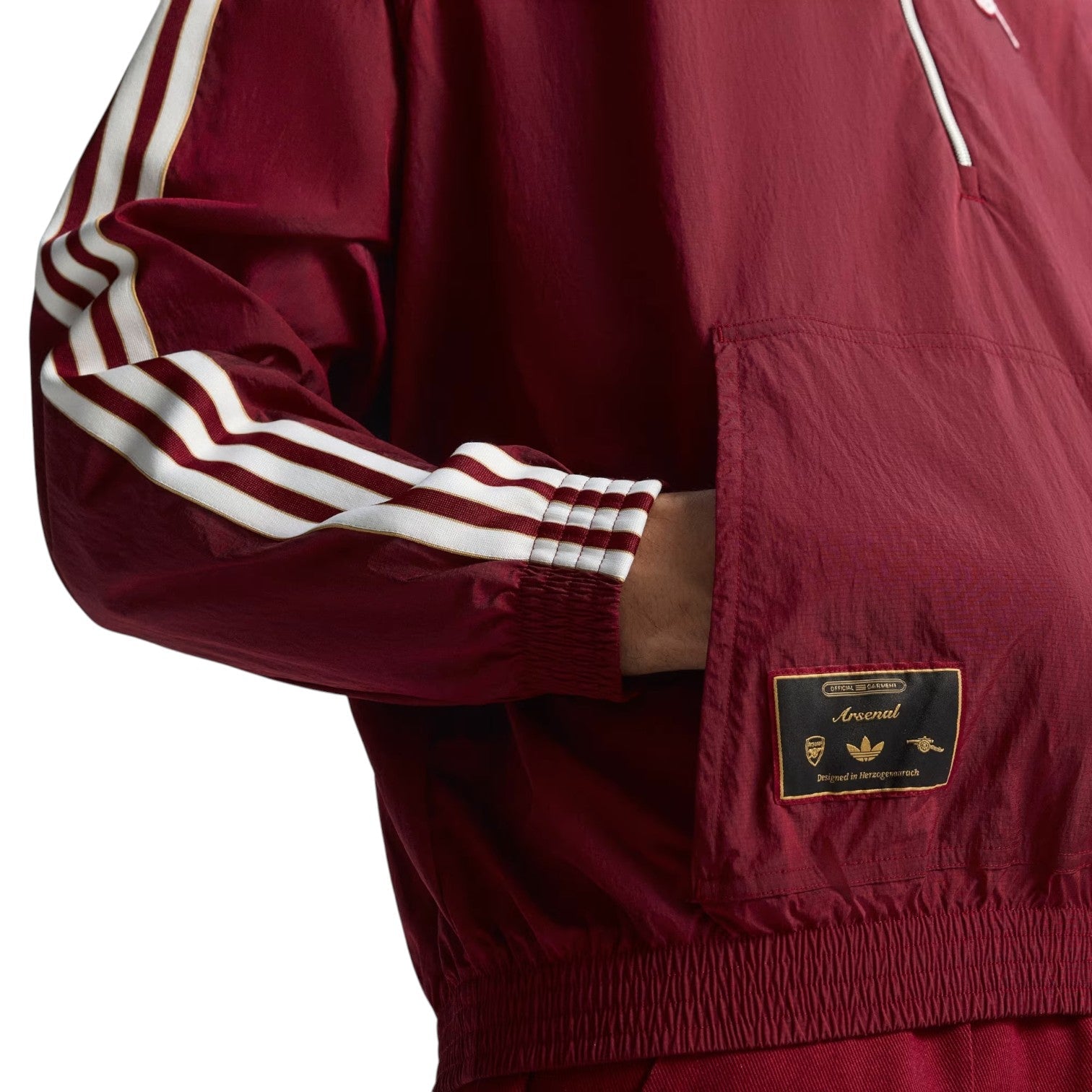 adidas Arsenal Terrace Icon Half-Zip Jacket 'Team Coll Burgundy'  JM9399