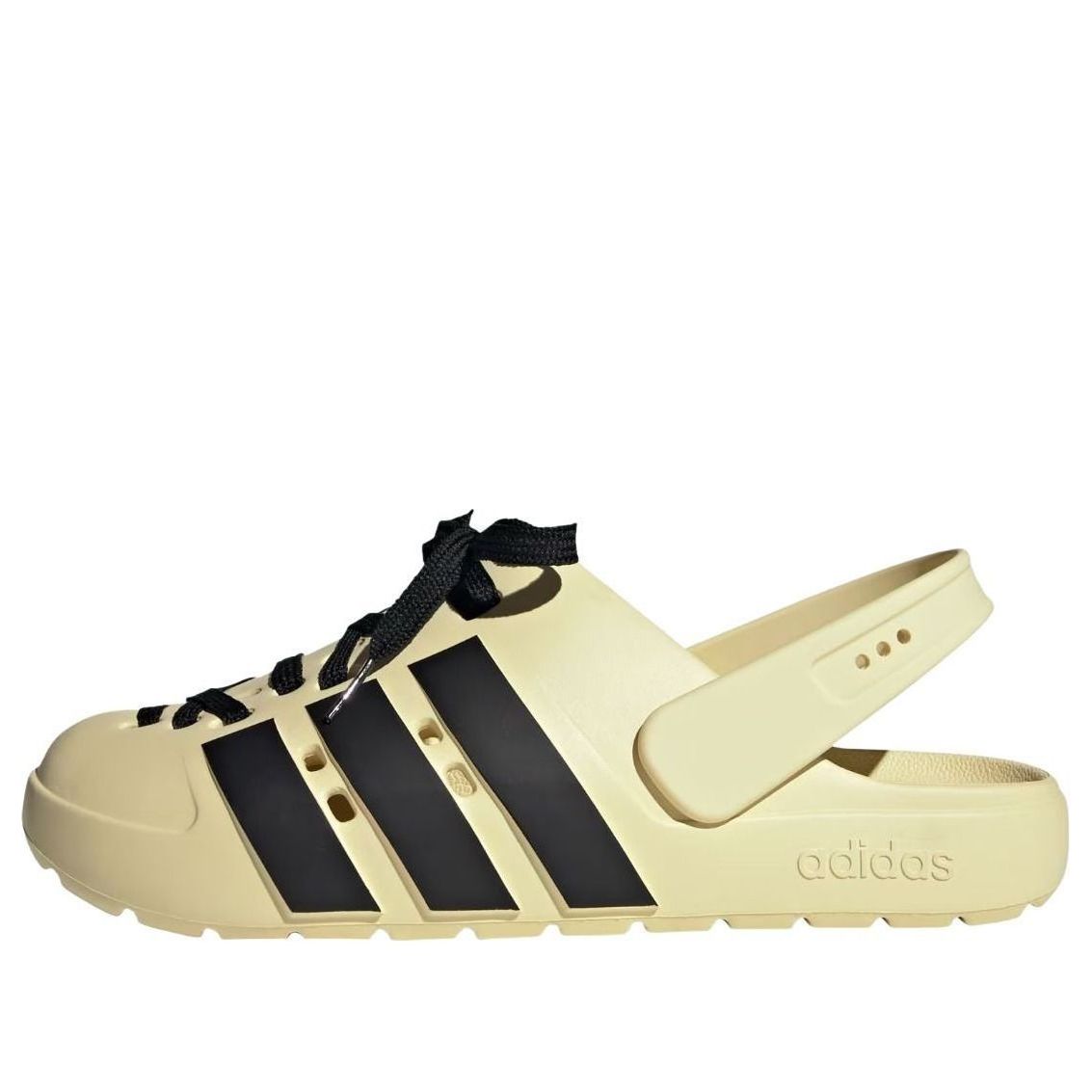 adidas Adilette Clog 2.0 'Warm Vanilla Black' JR4026