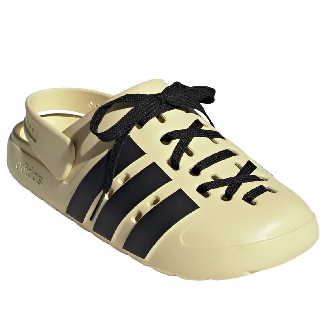 adidas Adilette Clog 2.0 'Warm Vanilla Black' JR4026