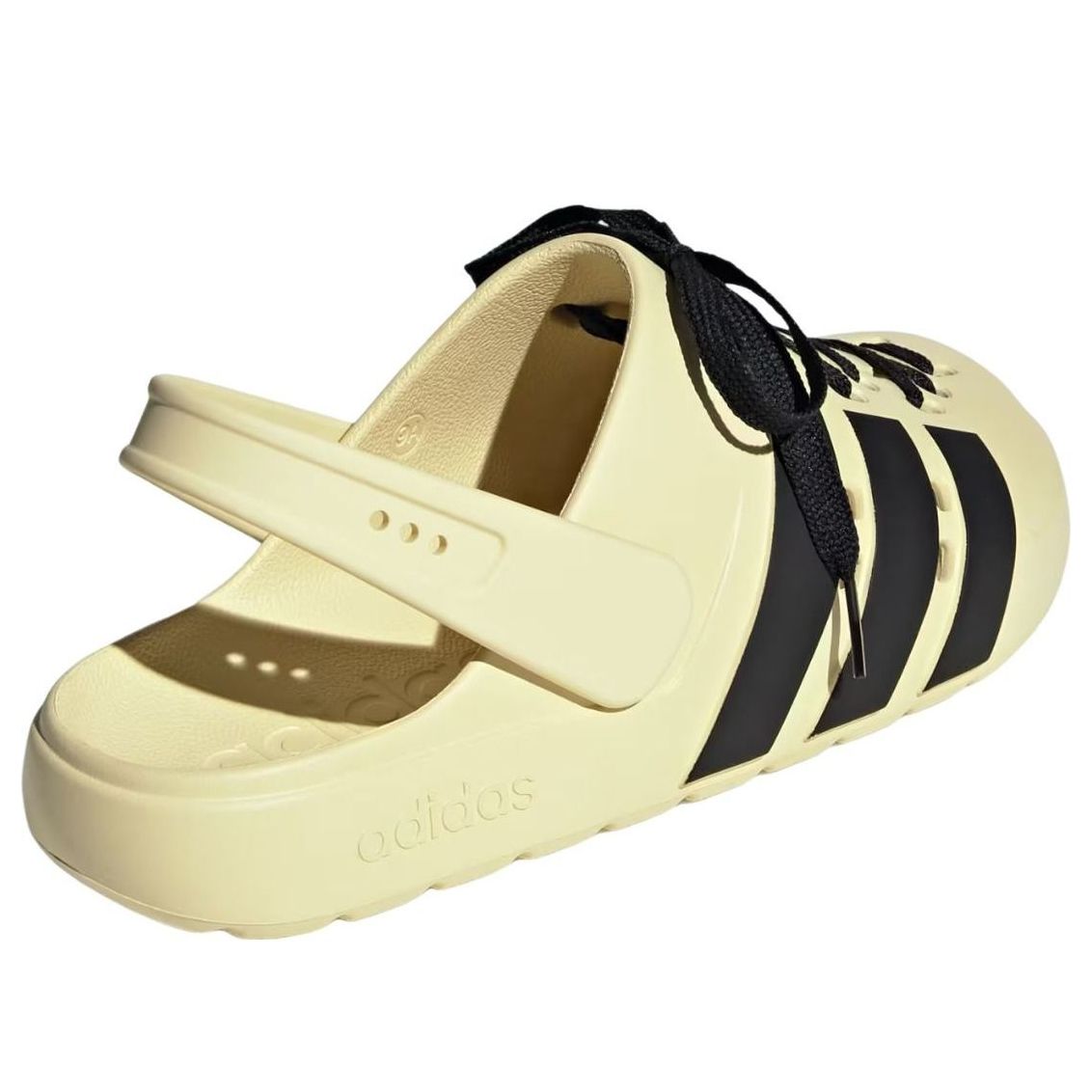 adidas Adilette Clog 2.0 'Warm Vanilla Black' JR4026