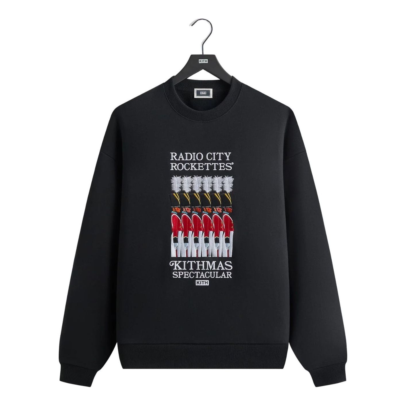 KITH Kithmas 2025 for the Radio City Rockettes Toy Soldier Nelson Crewneck 'Black' KHM035069-001