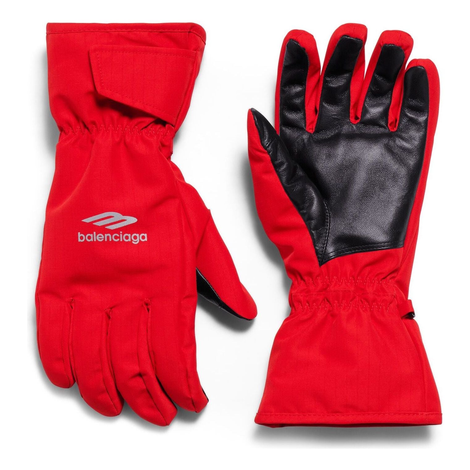 Balenciaga 3b Sports Icon Ski Gloves 'Red' 7731474D9B46400