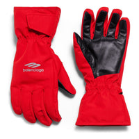 Balenciaga 3b Sports Icon Ski Gloves 'Red' 7731474D9B46400