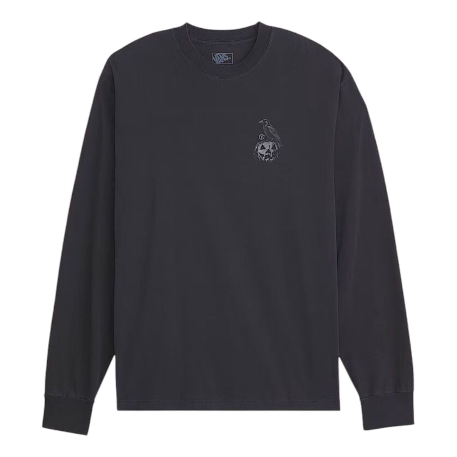 Vans Late Night Long Sleeve Halloween T-Shirt 'Black' VN000XRJBLK
