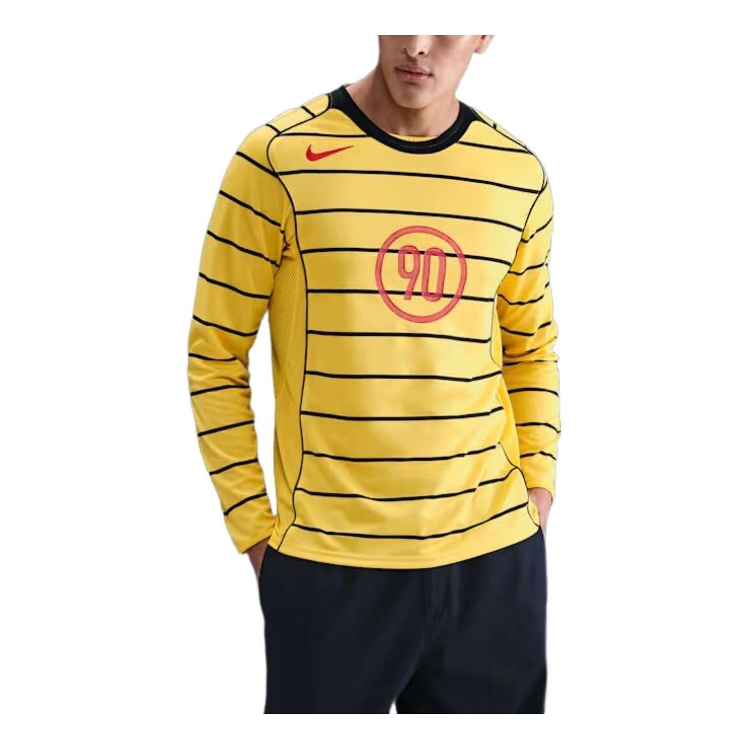 Nike Total 90 Dri-FIT Long-Sleeve Soccer Jersey 'Tour Yellow' IM6315-719