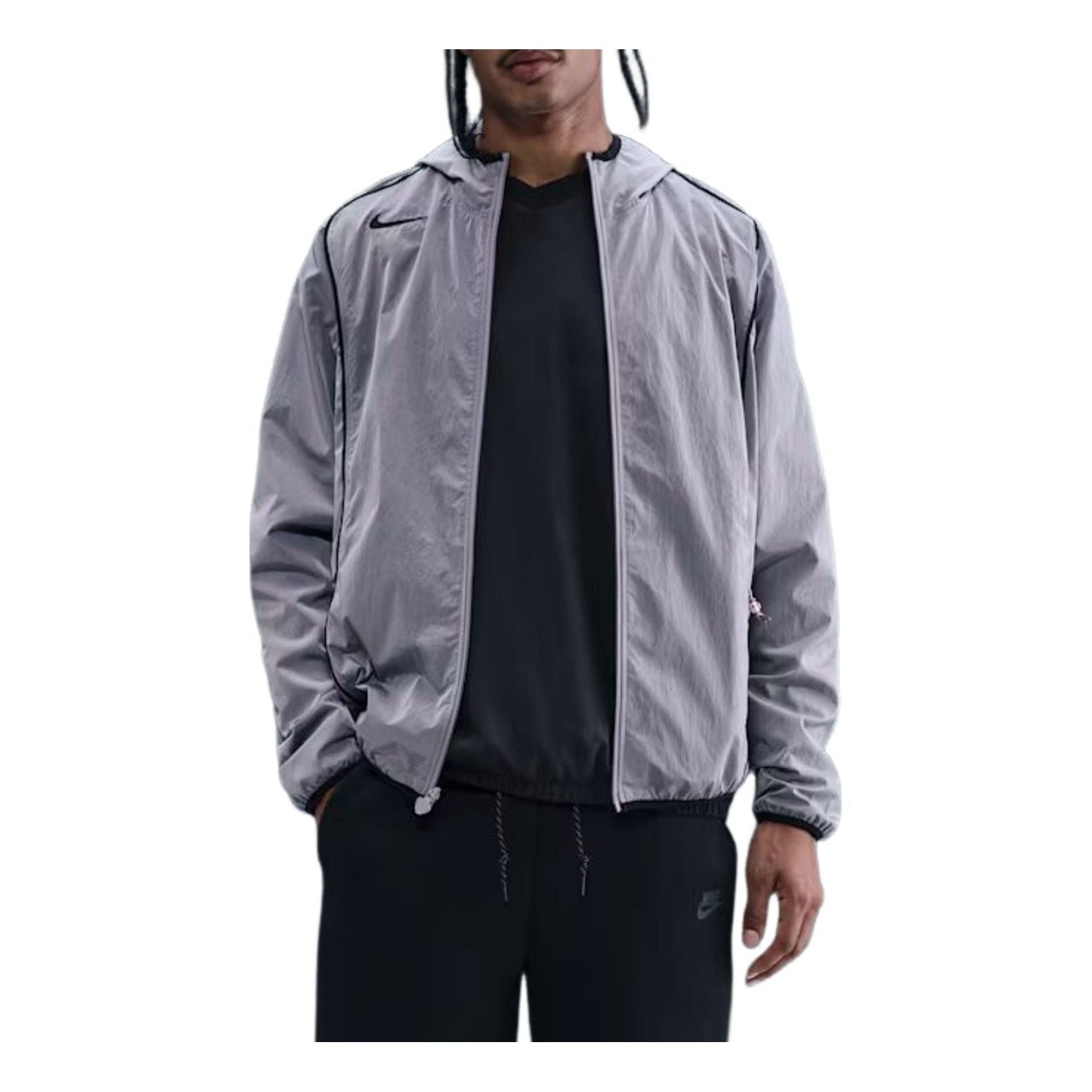 Nike Total 90 Repel Soccer Full-Zip Jacket 'Particle Grey Black' HV6406-043