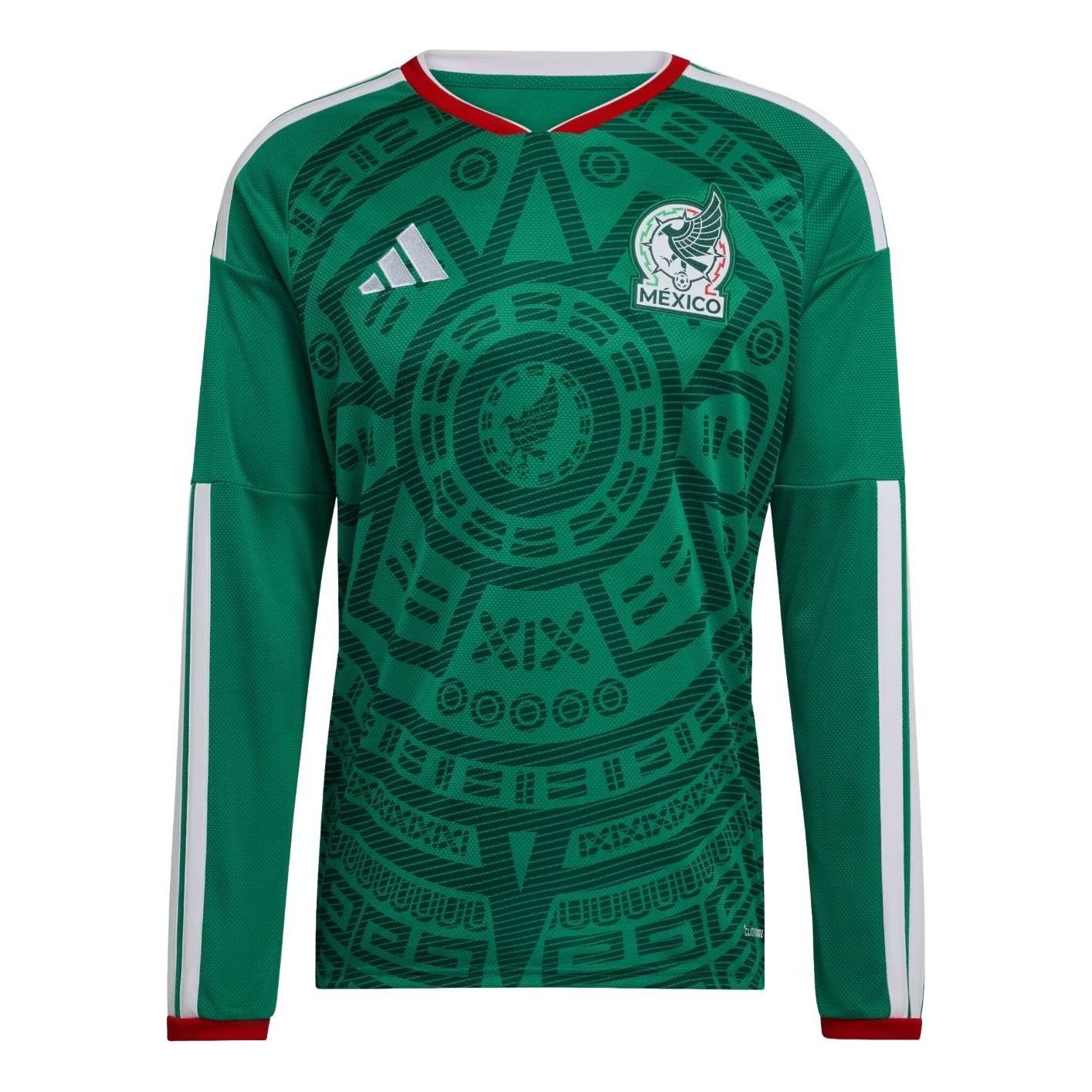 adidas Mexico 2026 Home Long Sleeve Jersey 'Bold Green' KA6058
