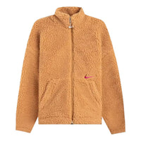 (WMNS) Nike Sportswear Swoosh Sherpa Jacket 'Brown' CU6639-201