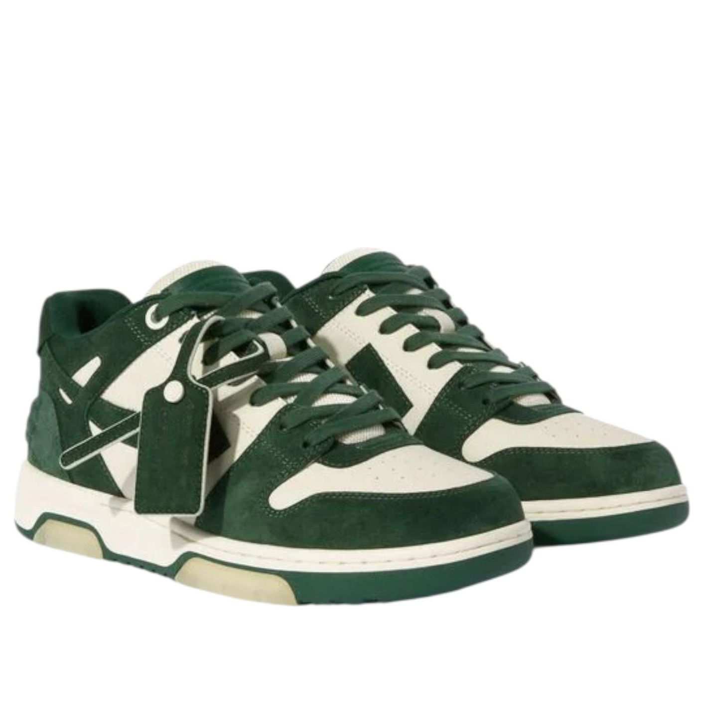 OFF-WHITE Out Of Office 'Jet Green Ecru' OMIA189S25LEA0074A6F