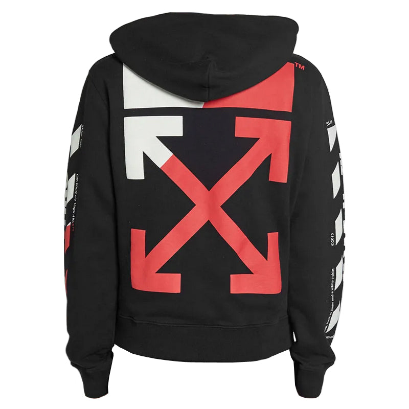 Off-White Diagonal Split Logo Hoodie /Multicolor OWKC034-1020