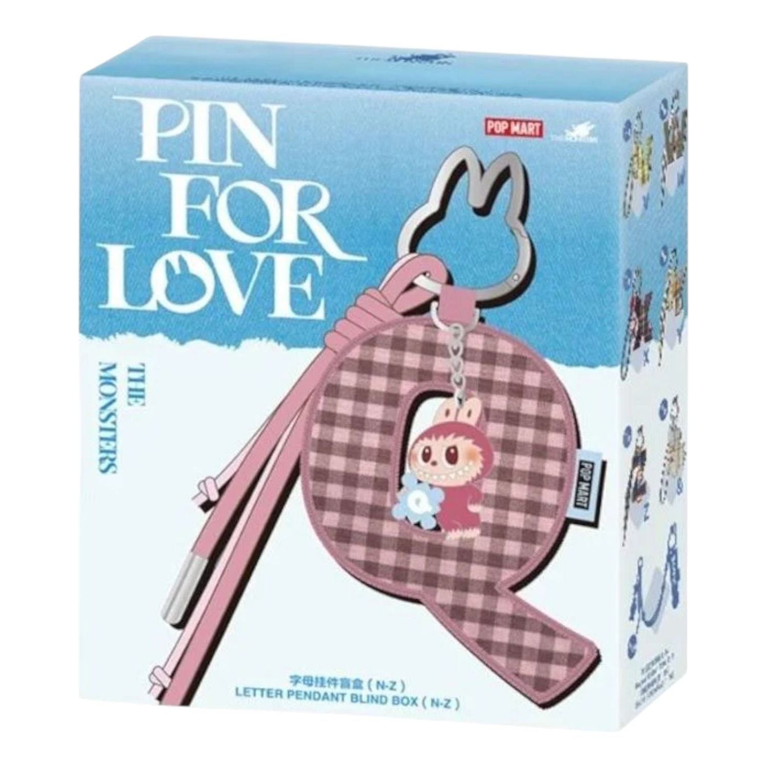 Pop Mart The Monsters Labubu Pin for Love Letter Pendant Sealed Case (N-Z) (1 Blind Box) PPMT-2508-0027-945637370