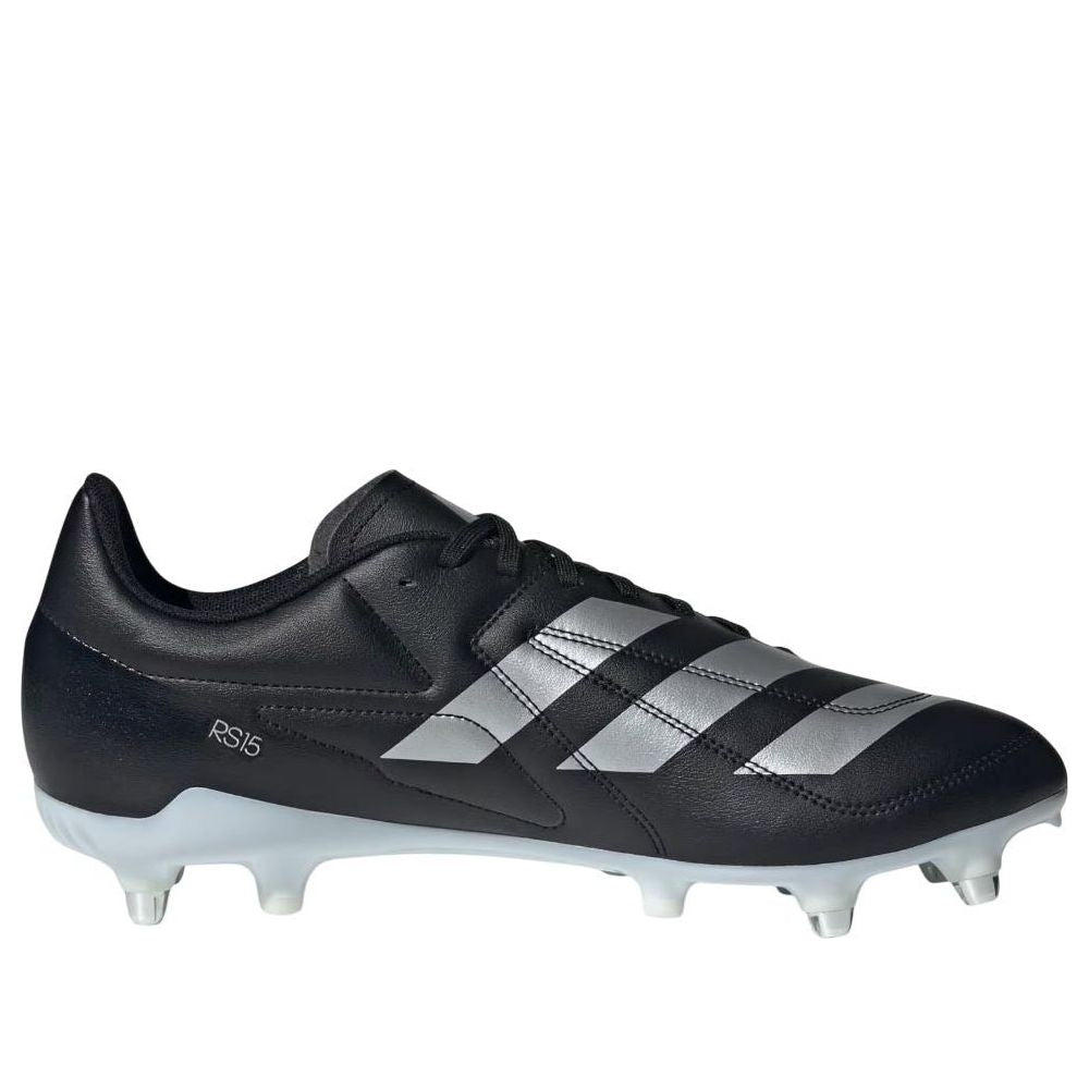 adidas RS15 Soft Ground Rugby Boots 'Black Metalic White' IE3603