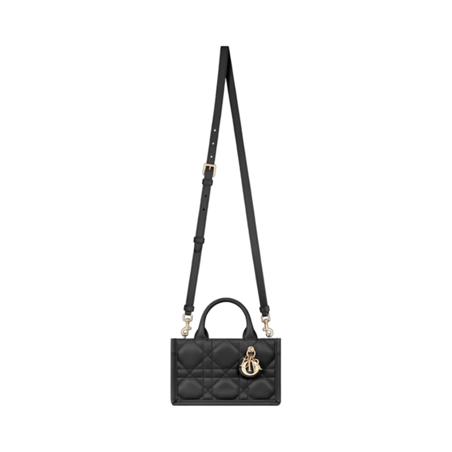 (WMNS)	DIOR Mini Book Tote with Strap 'Macrocannage Calfskin Black' S5573OWHP-M900