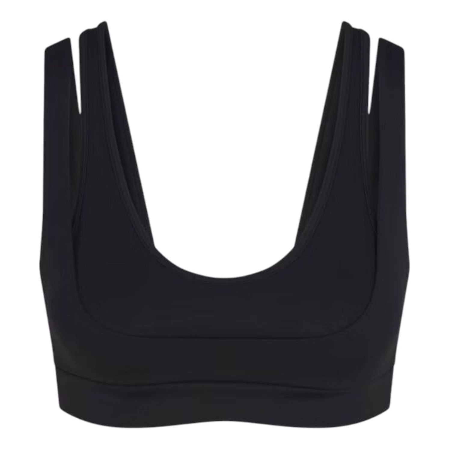 (WMNS) Nike x SKIMS Matte Double Strap Scoop Bra 'Obsidian' BRSPT6022W-OBD