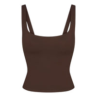 (WMNS) Nike x SKIMS Matte Square-Neck Tank 'Dark Sepia' TPTNK2728-DSP