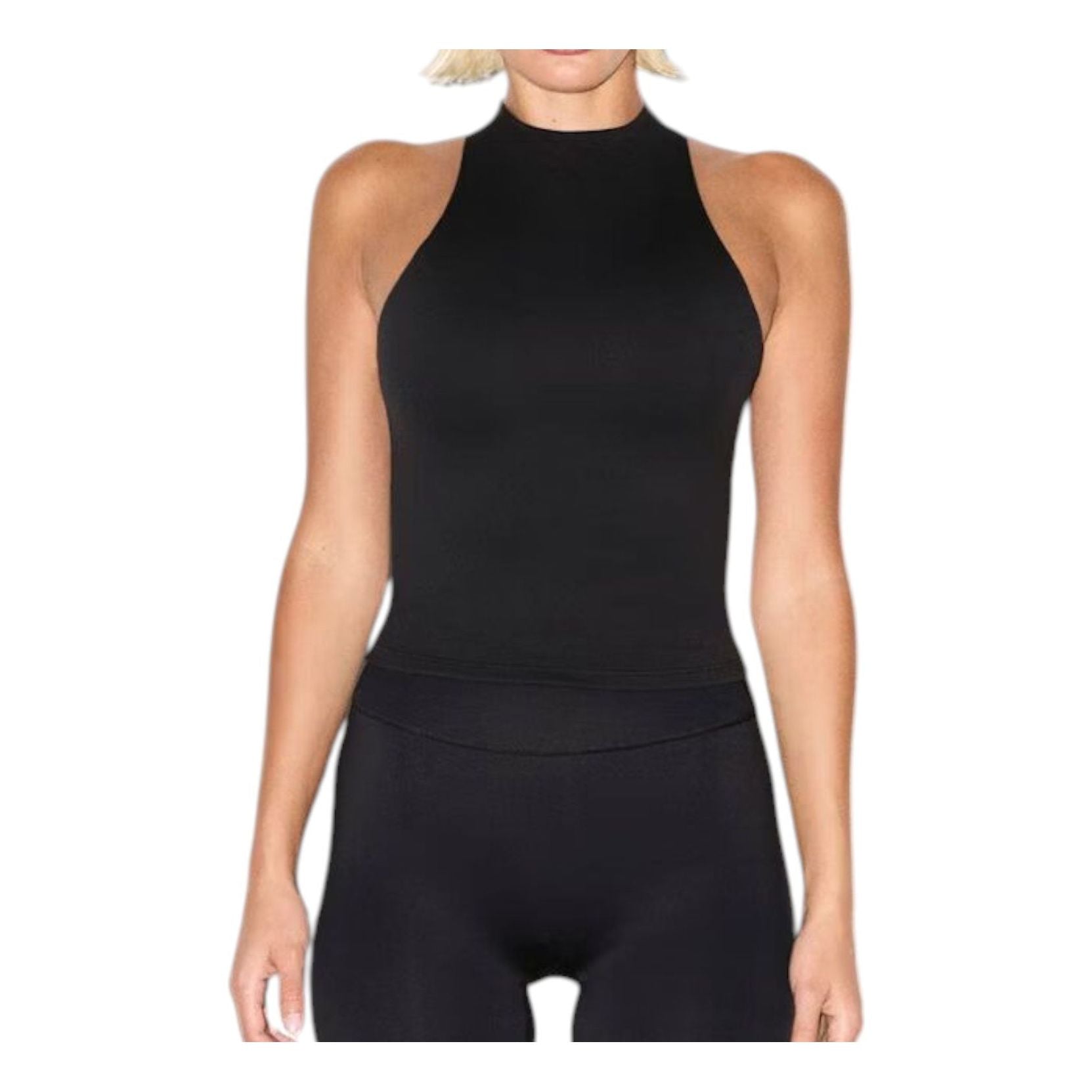 (WMNS) Nike x SKIMS Matte Racerback Tank 'Obsidian' SLSLS8353W-OBD
