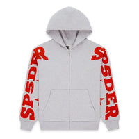 SP5DER Mx555 Zip Hoodie 'Heather Grey' ST002FW25HGR