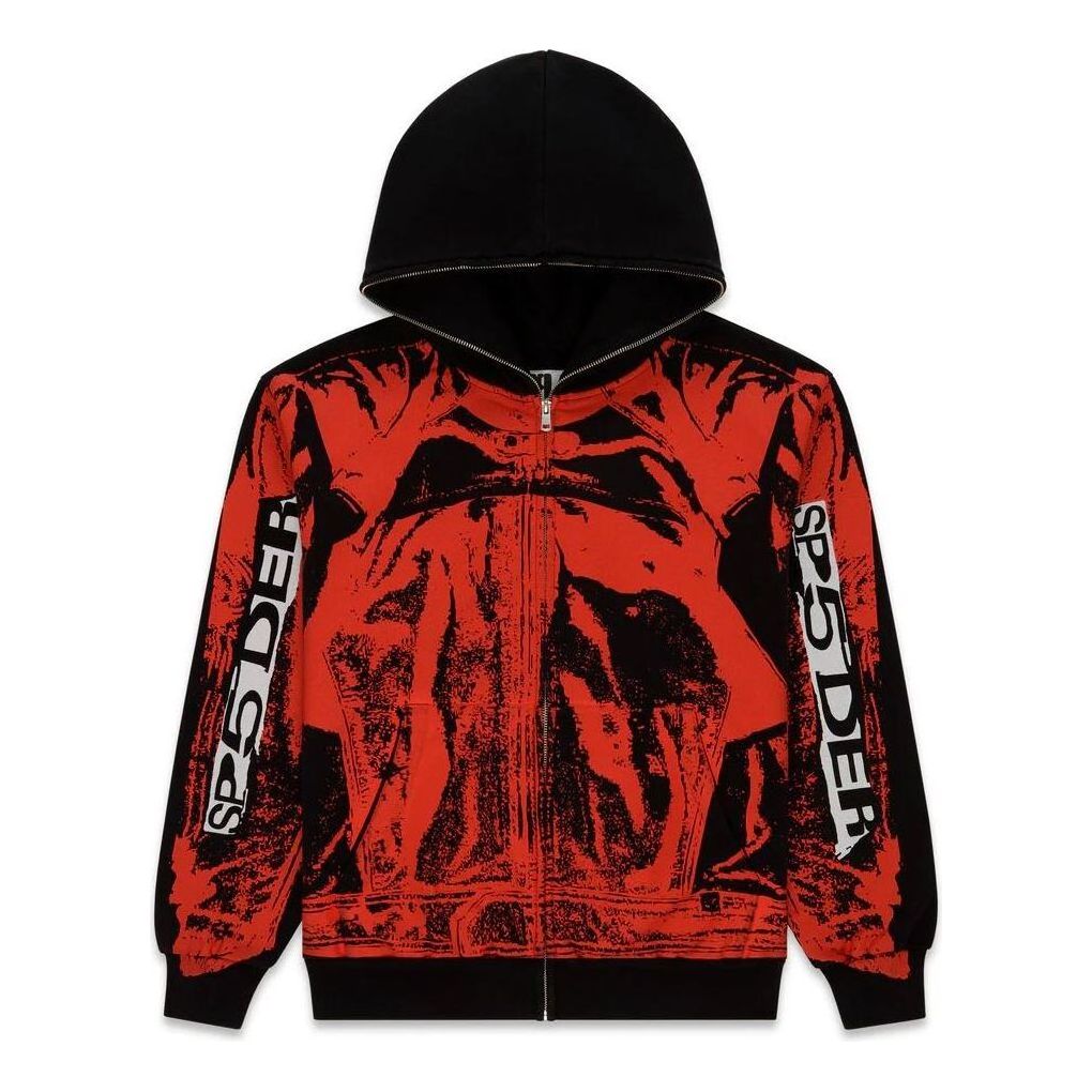 SP5DER Jp5 Moto Hoodie 'Black' ST023FW25BLK