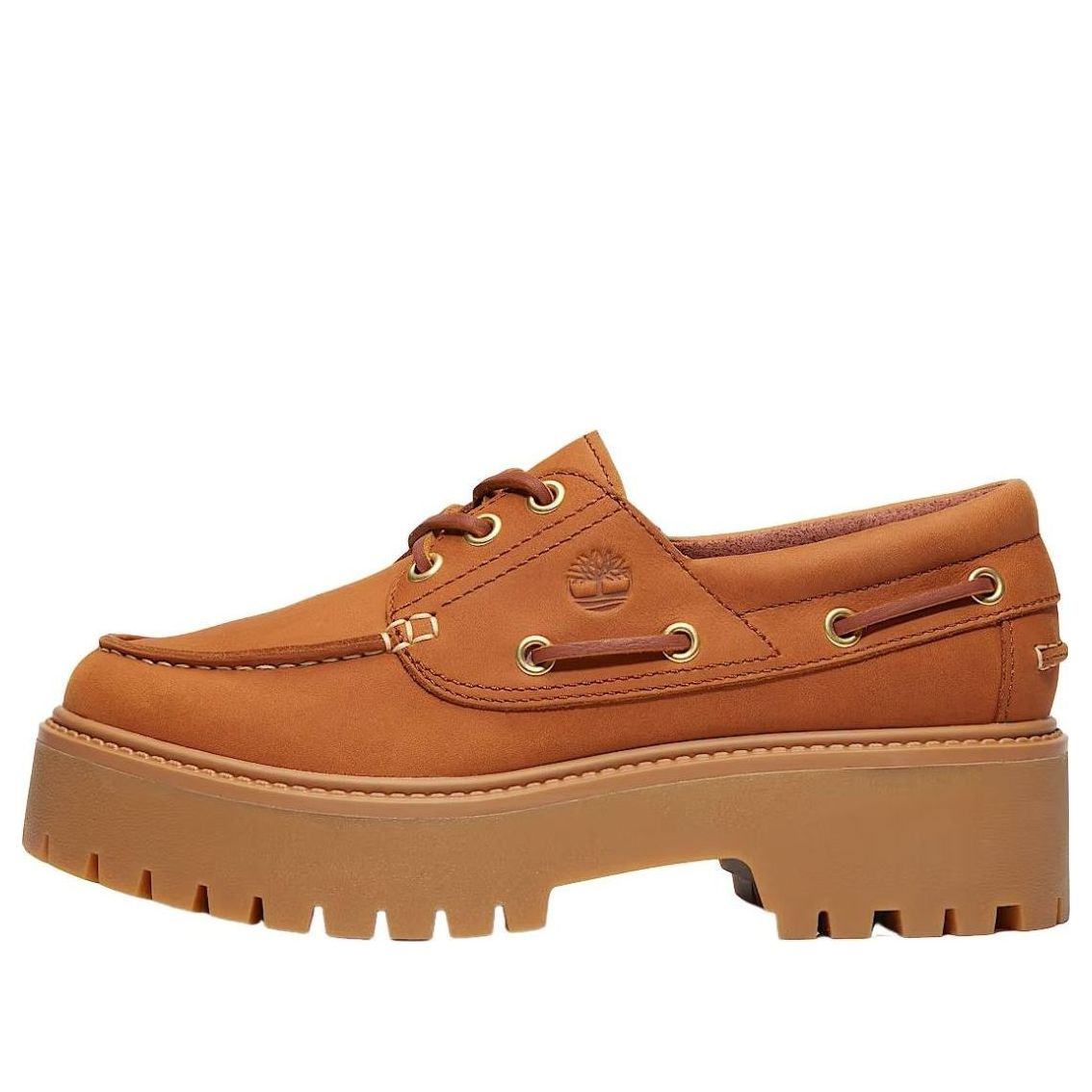 (WMNS) Timberland Stone Street Platform Boat 'Rust Nubuck' TB0A2GVFEM71