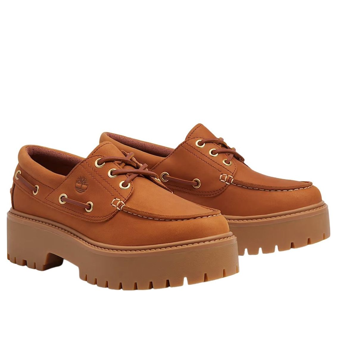 (WMNS) Timberland Stone Street Platform Boat 'Rust Nubuck' TB0A2GVFEM71