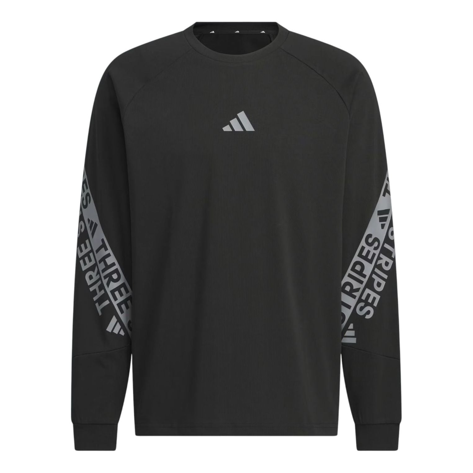 adidas Wording Pack Loose Fit Long Sleeve T-Shirt Asia Sizing 'Black' KB3660