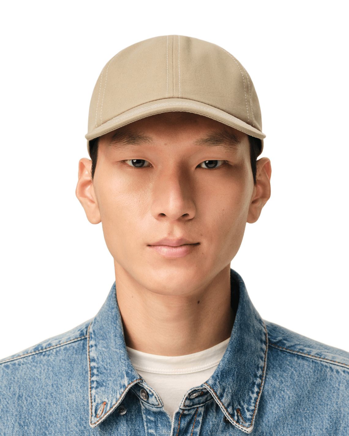 AMI SS26 Cotton Back Ami De Coeur Cap 'Beige' UCP279-AW0041-A036