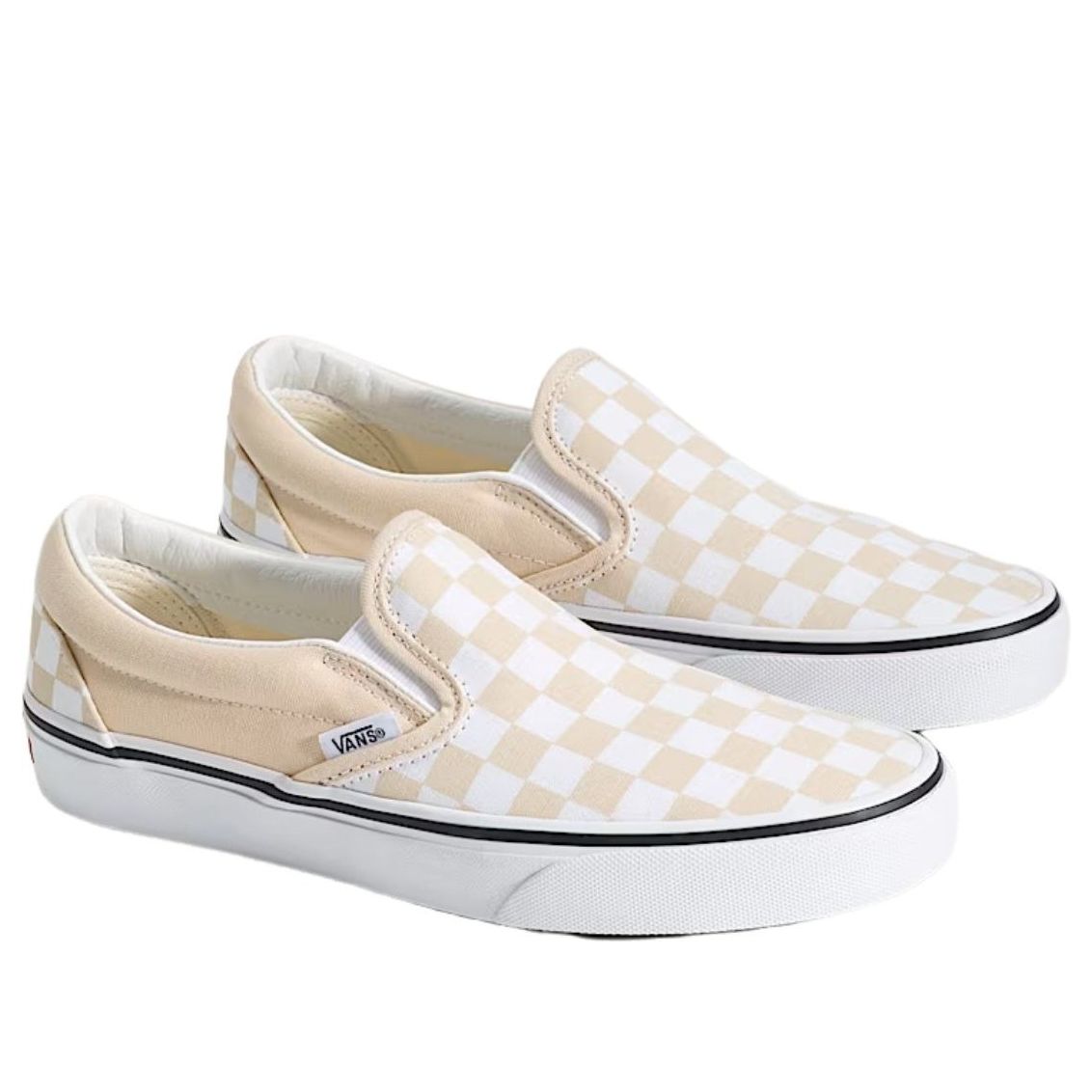 Vans Classic Slip-On Checkerboard 'Creme Brule Beige' VN000D6YCHW