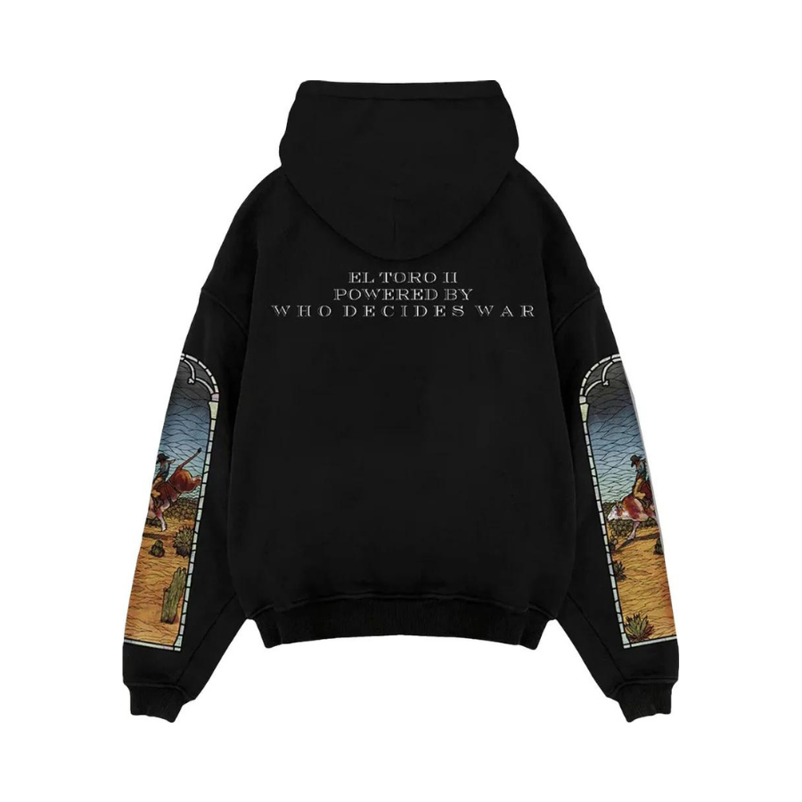 Who Decides War x EST Gee Stained Glass Hoodie 'Black' WDWES637