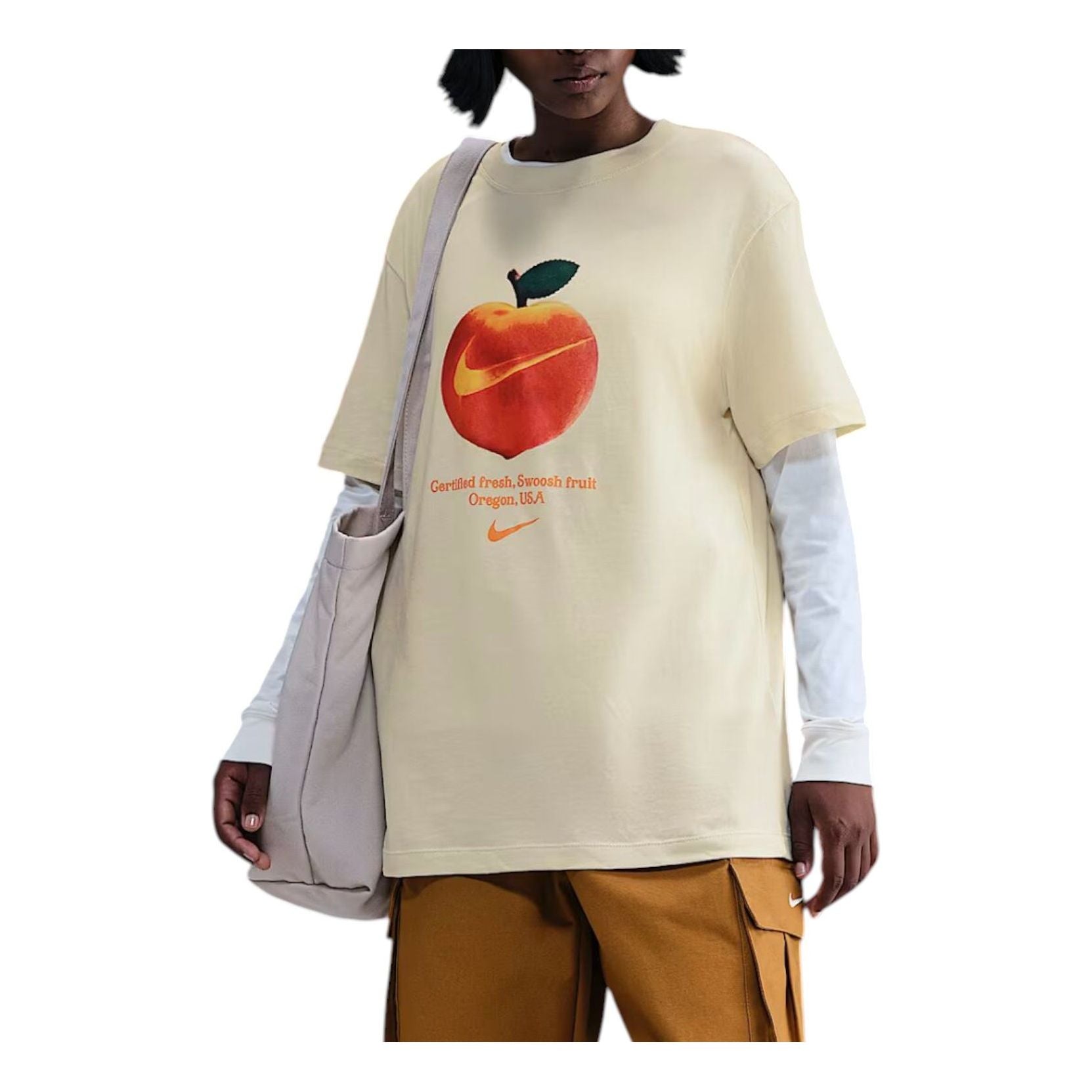 (WMNS) Nike Relaxed-Fit T-shirt 'Coconut Milk' IQ1430-113