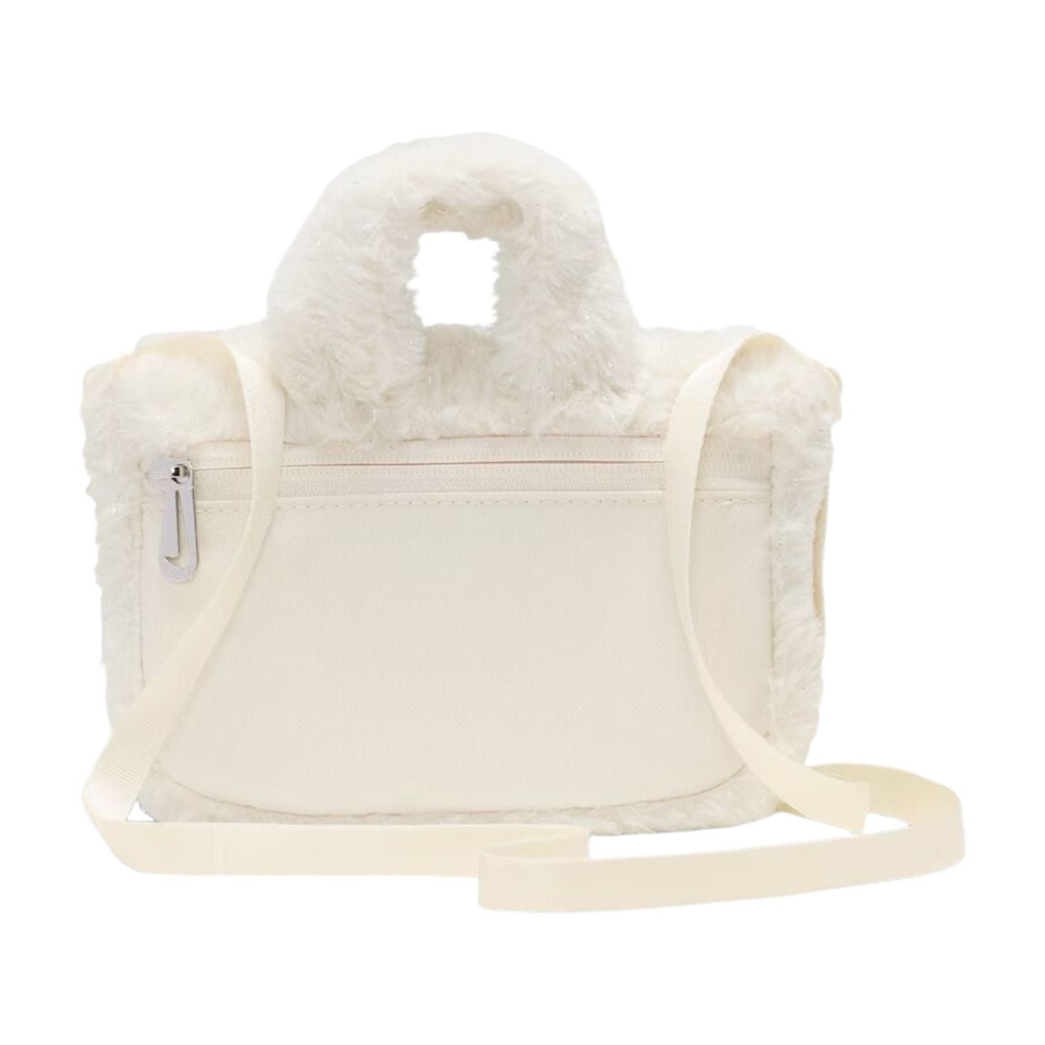 (GS) Nike 1L Faux Fur Crossbody Bag 'Coconut Milk Safety Orange' FZ1329-113