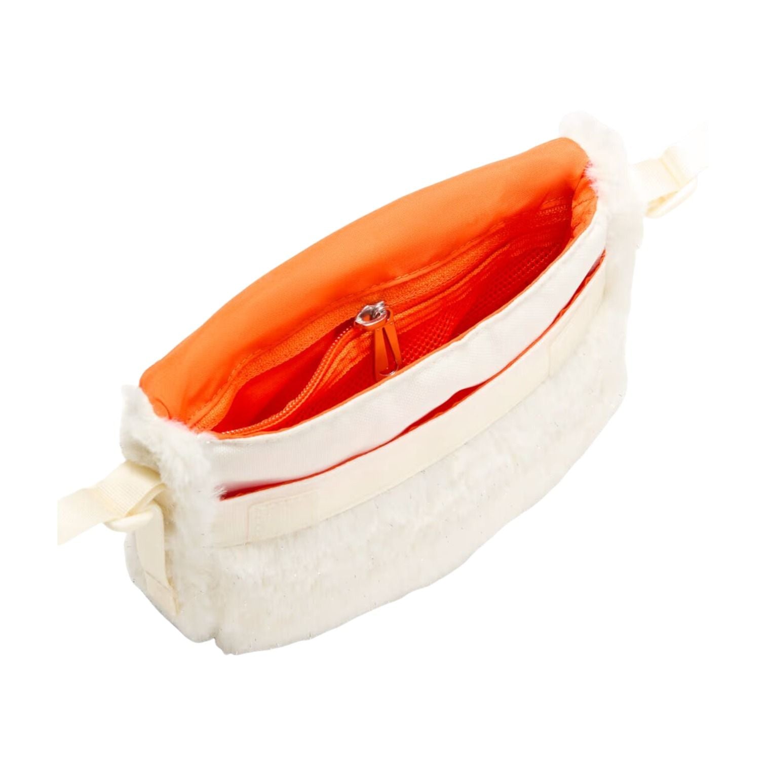 (GS) Nike 1L Faux Fur Crossbody Bag 'Coconut Milk Safety Orange' FZ1329-113