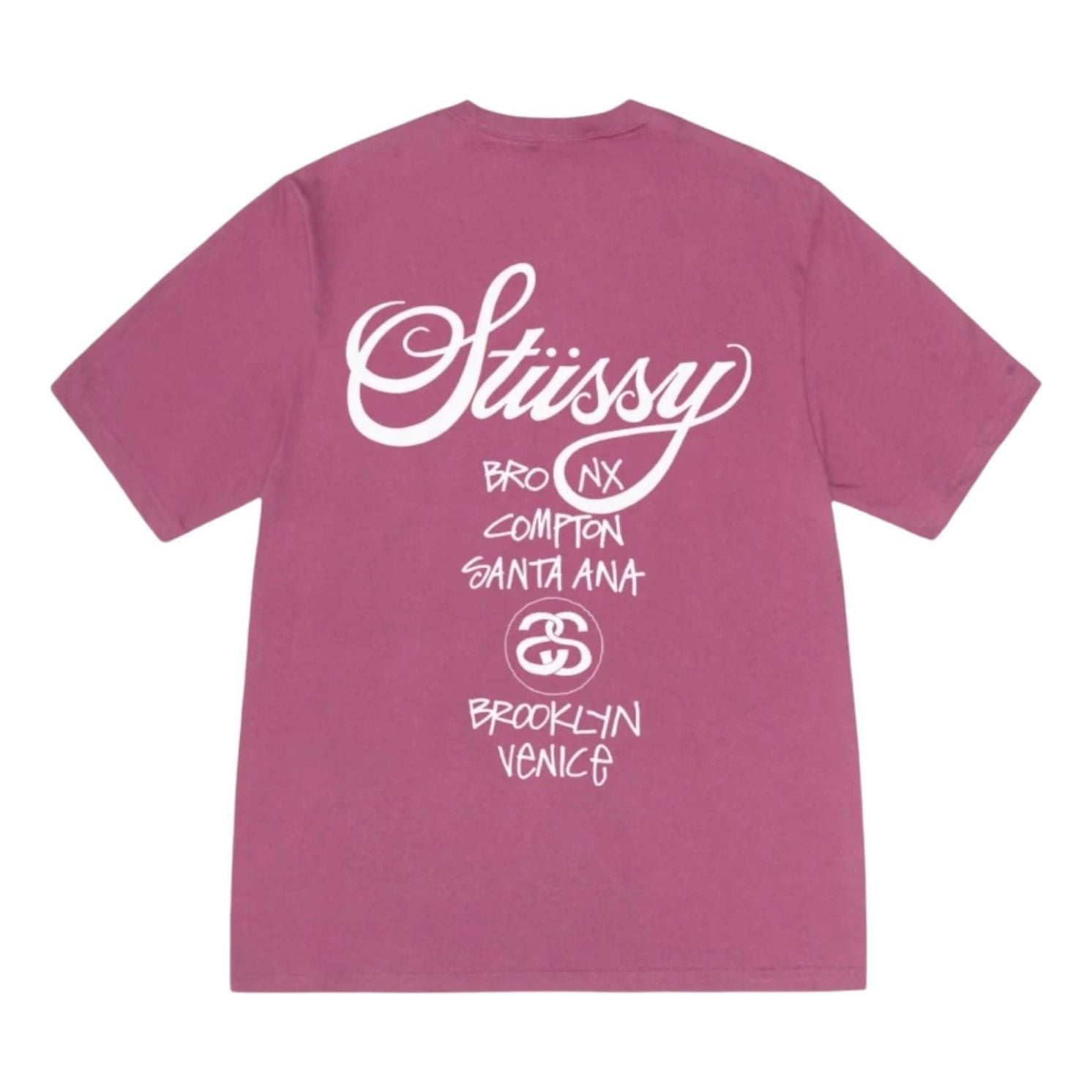 Stussy World Tour T-Shirt 'Berry' 3903860-BERY