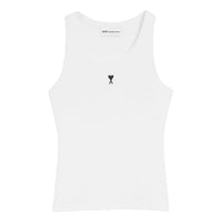 (WMNS) AMI Army Army de Heart Tank Top 'White' FTP811-JE0117-100