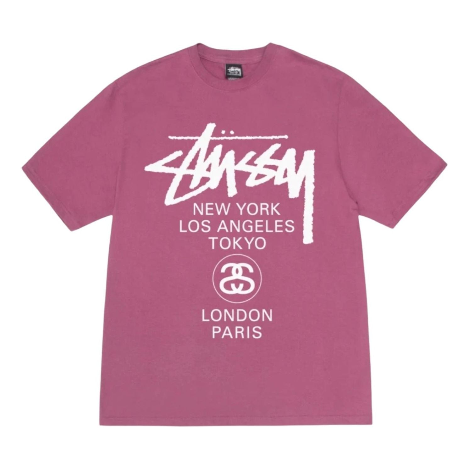 Stussy World Tour T-Shirt 'Berry' 3903860-BERY