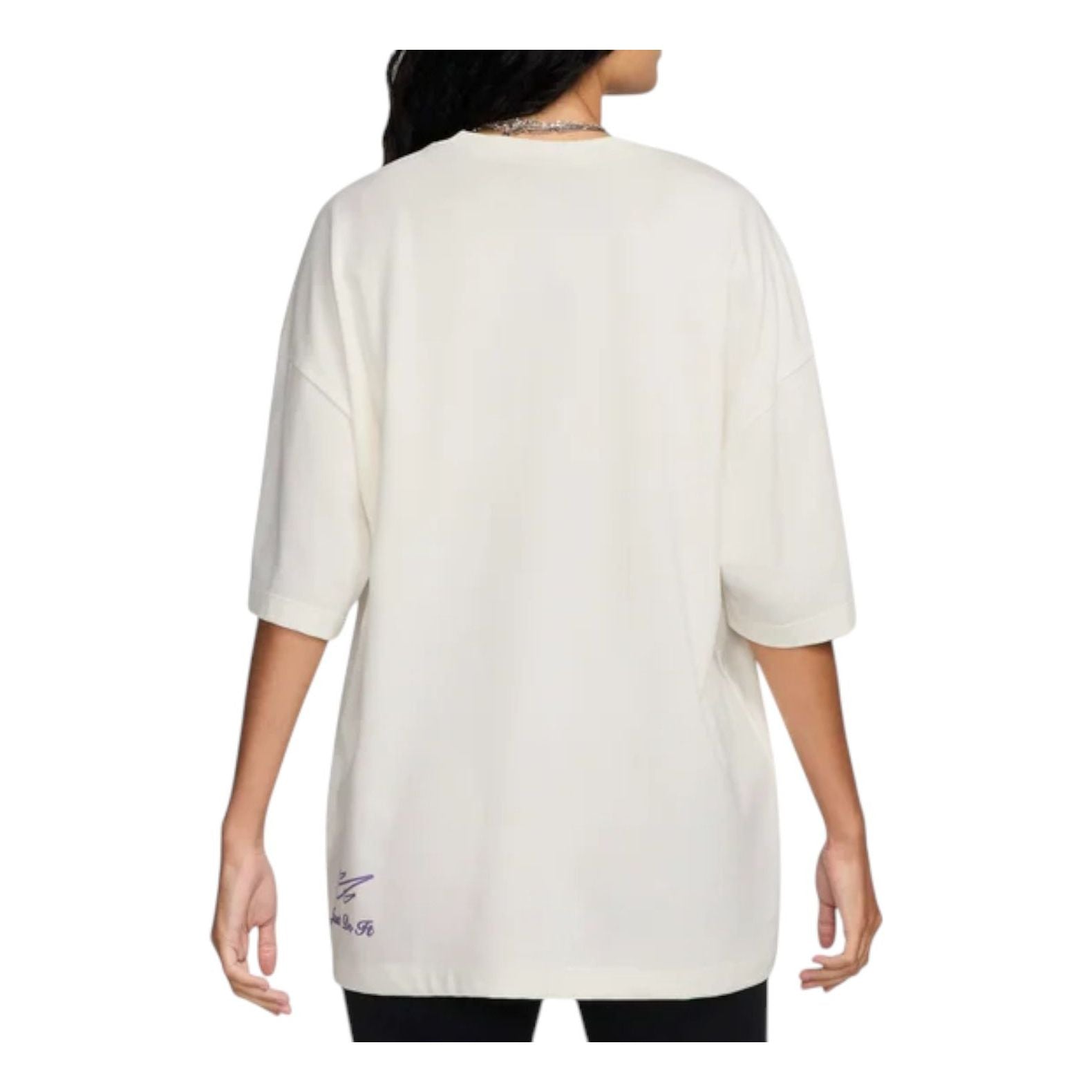 (WMNS) Nike Sportswear Oversized Graphic T-Shirt 'Sail' FZ1146-133