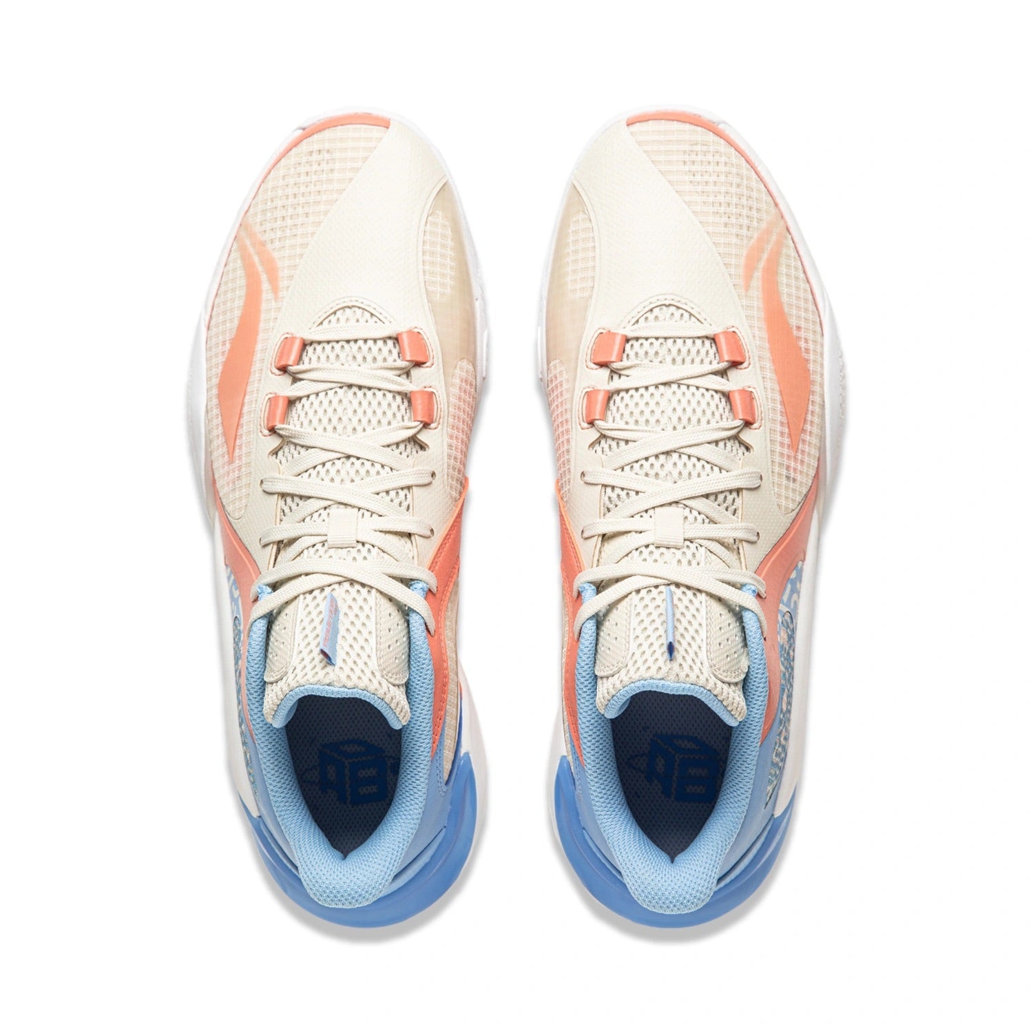 Li-Ning BadFive Storm 8 Low 'White Orange Blue' ABFU025-4