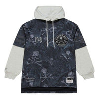 Mitchell & Ness x Mastermind Print Jersey Hoodie 'Charcoal Ash' JY16967-CLBBLCK