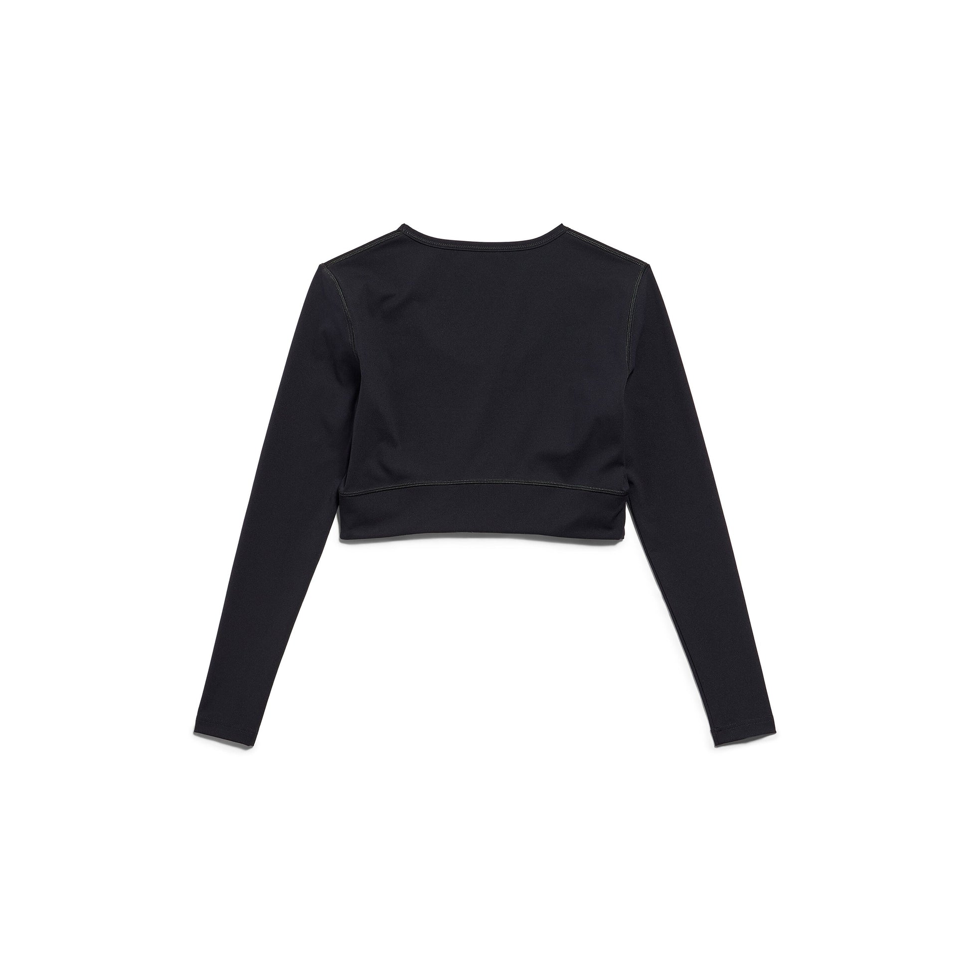 (WMNS) Balenciaga Activewear Long Sleeve Sports Bra 'Black' 7932814E2B91081