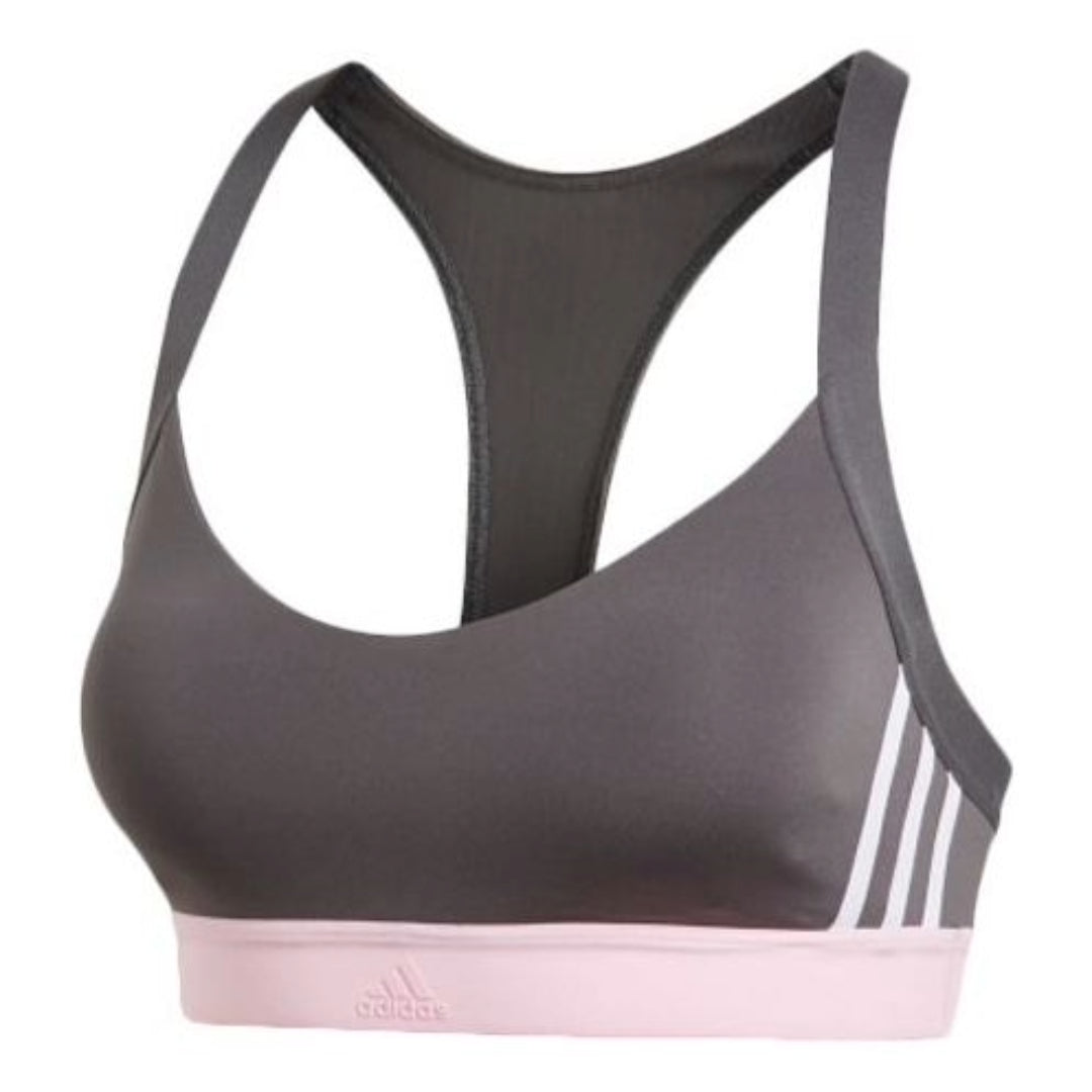 (WMNS) adidas All Me 3-Stripes Bra Asia Sizing 'Grey' DU1291
