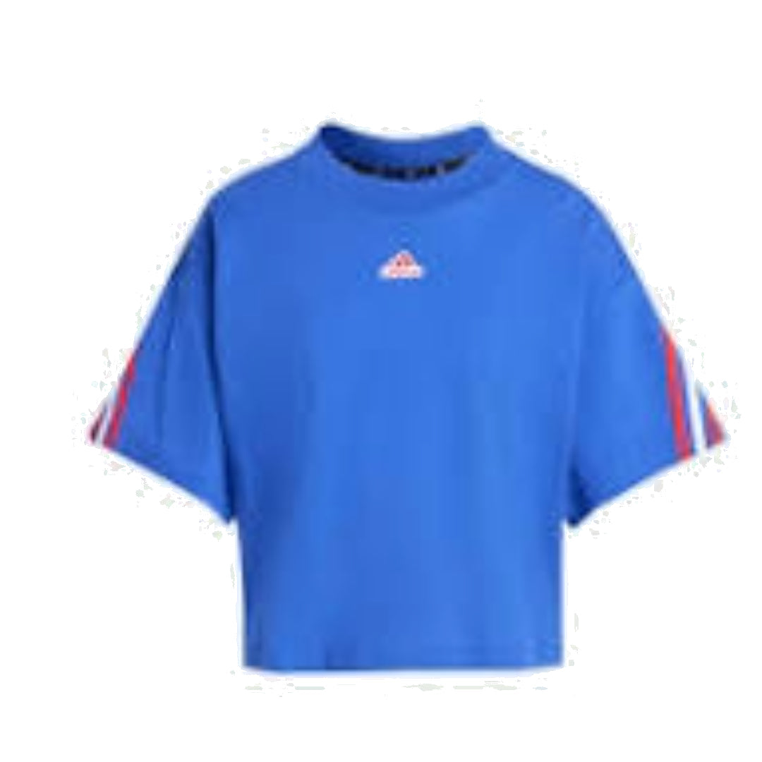 (WMNS) adidas Future Icons 3-Stripes T-Shirt Asia Sizing 'Blue' IS8340