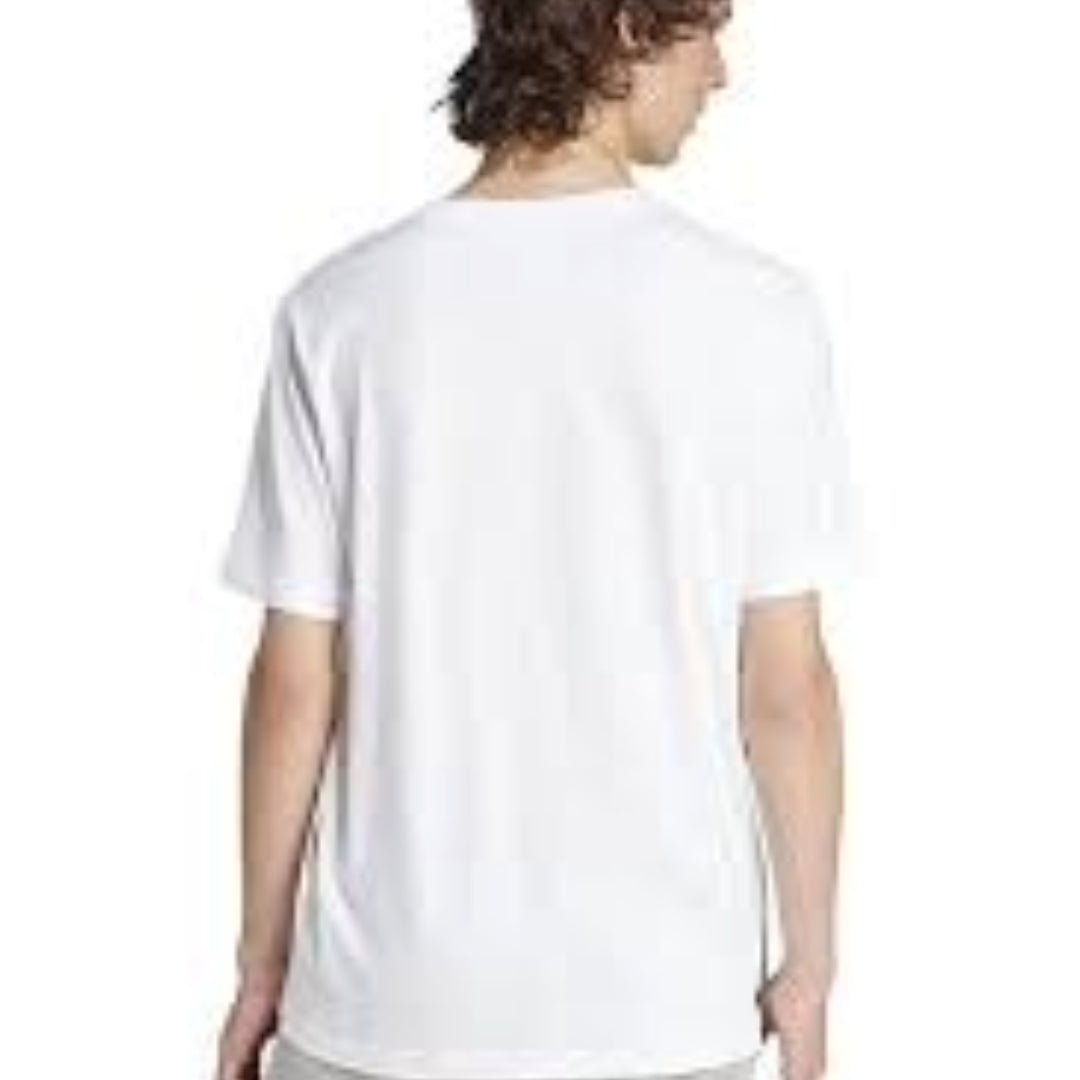 adidas Classic Monogram Graphic T-Shirt Asia Sizing 'White Gold' IS0261