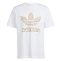 adidas Classic Monogram Graphic T-Shirt Asia Sizing 'White Gold' IS0261
