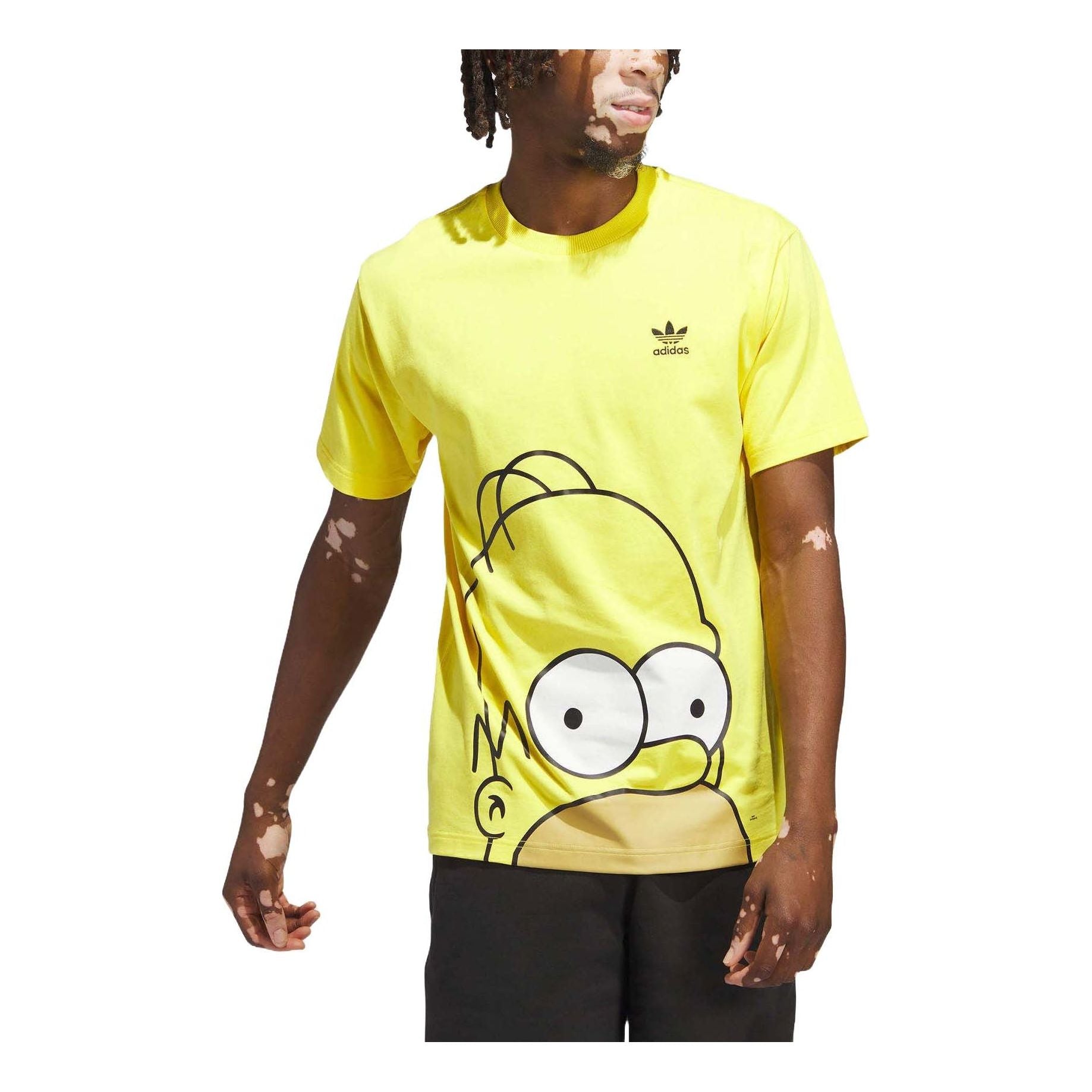 adidas x Simpsons Homer Graphic T-Shirt Asia Sizing 'Yellow' IM8029