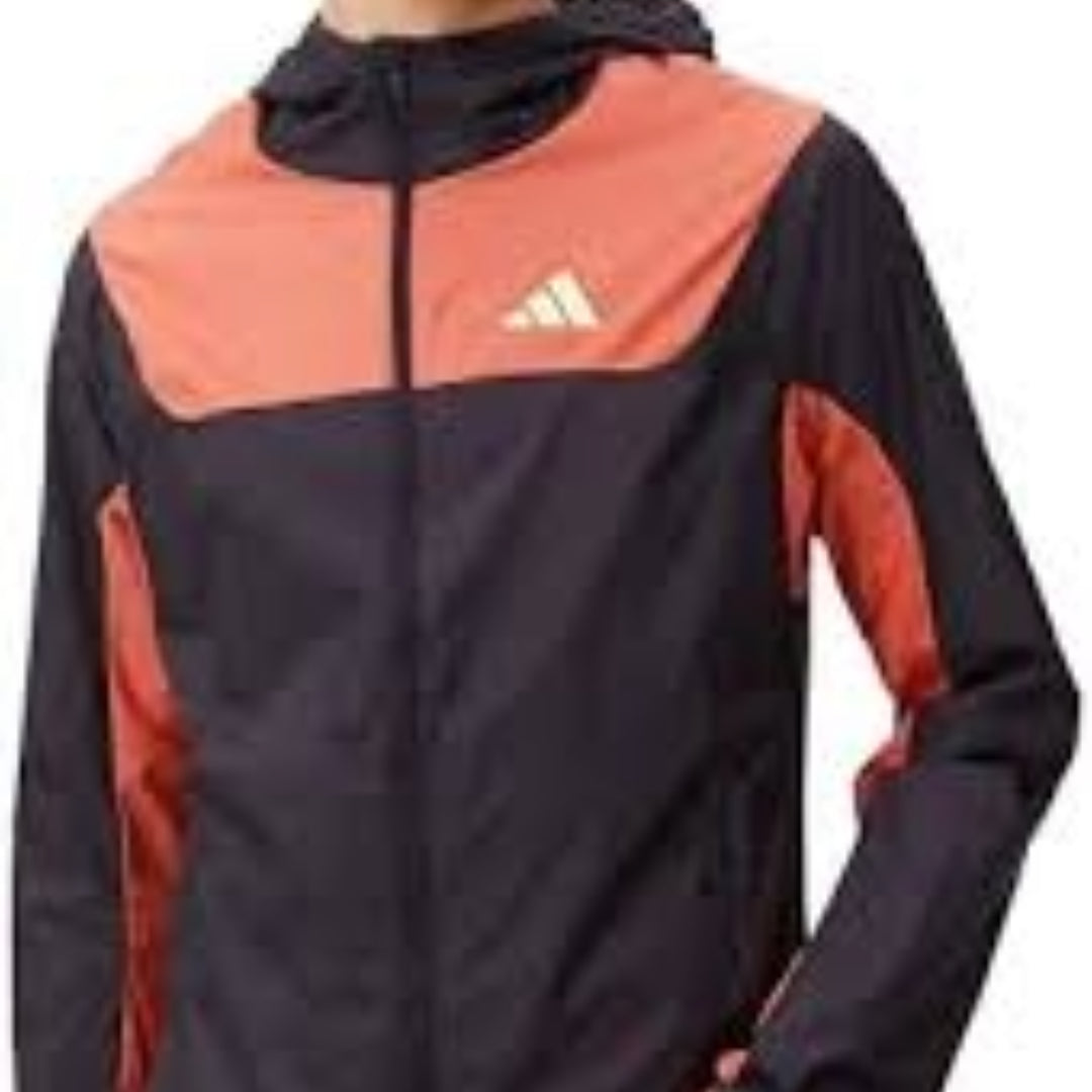 adidas Ekiden Jacket Asia Sizing 'Black Orange' IS0706