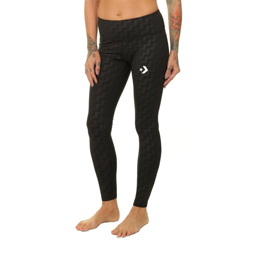 (WMNS) Converse Voltage Leggings Asia Sizing 'Black White' 10017650-A01