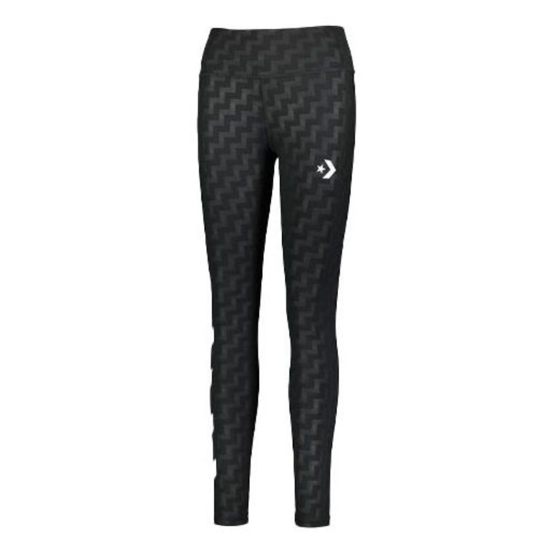 (WMNS) Converse Voltage Leggings Asia Sizing 'Black White' 10017650-A01