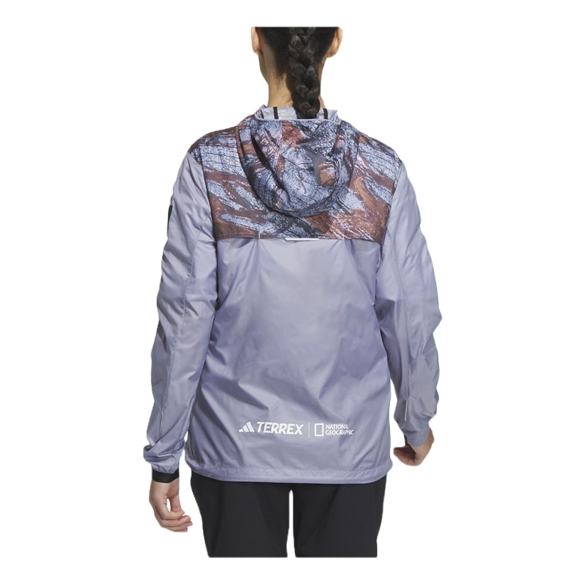 (WMNS) adidas x National Geographic Wind.Rdy Jacket 'Purple' HY4693