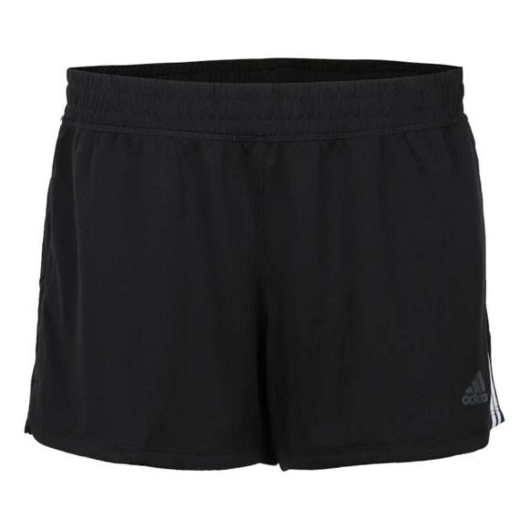 (WMNS) adidas Pacer 3-Stripes Knit Training Shorts Asia Sizing 'Black White' DU3502