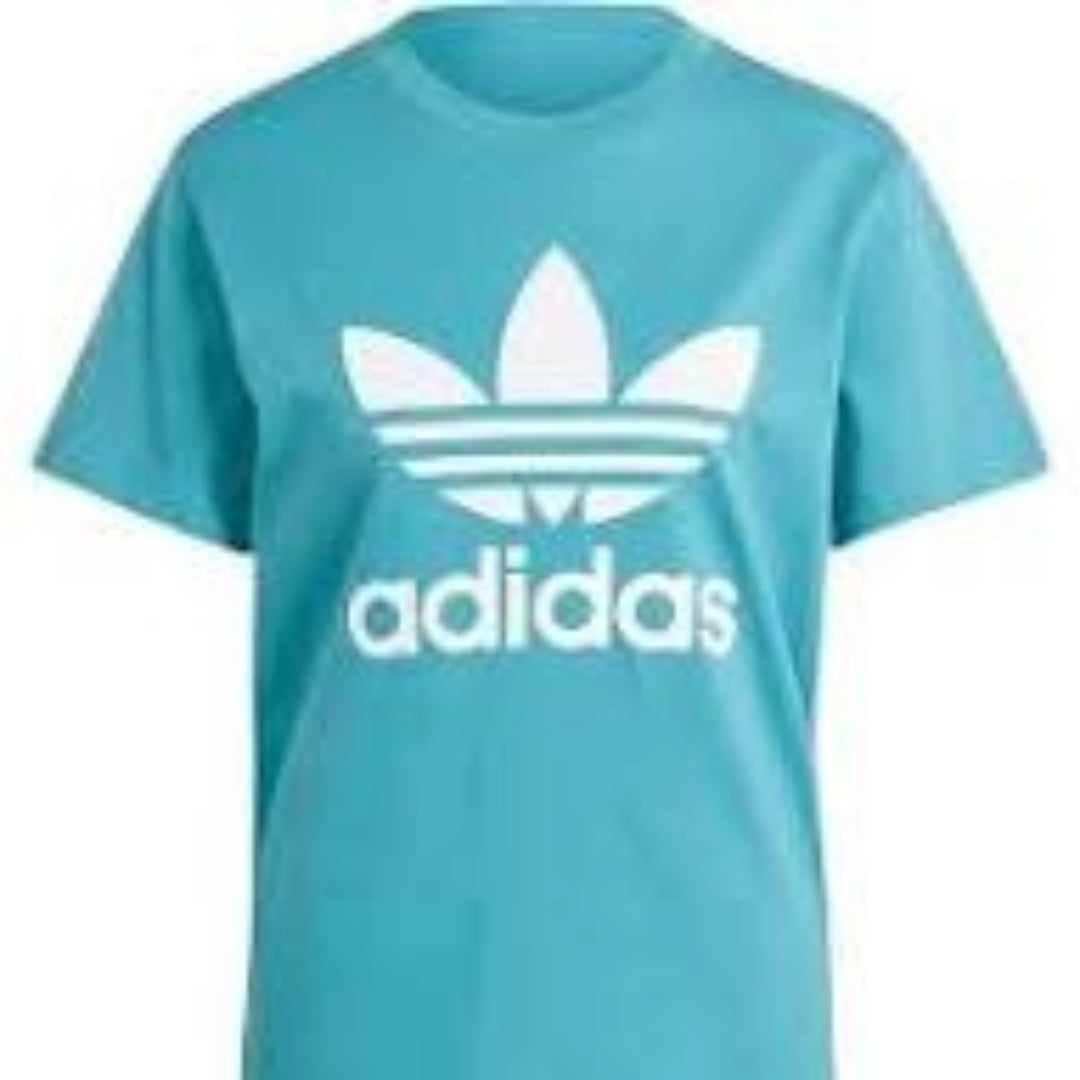 (WMNS) adidas Adicolor Classics Trefoil T-Sihirt Asia Sizing 'Teal White' IL3867